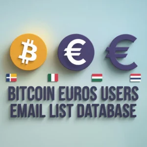 Bitcoin Euros Users Email List Database