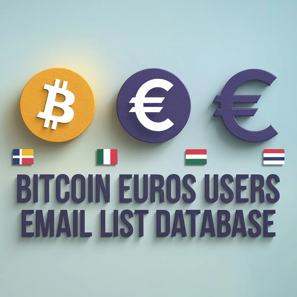 Bitcoin Euros Users Email List Database