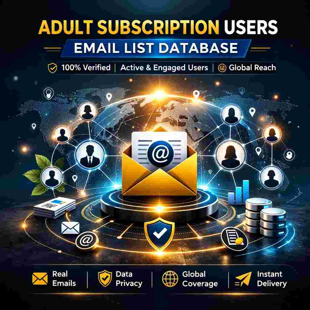 Adult Subscription Users Email List Database