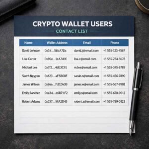 Crypto Wallet Users Contact List