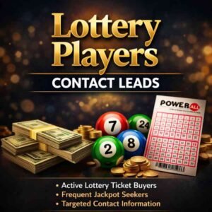 Lottery Players Contact Leads